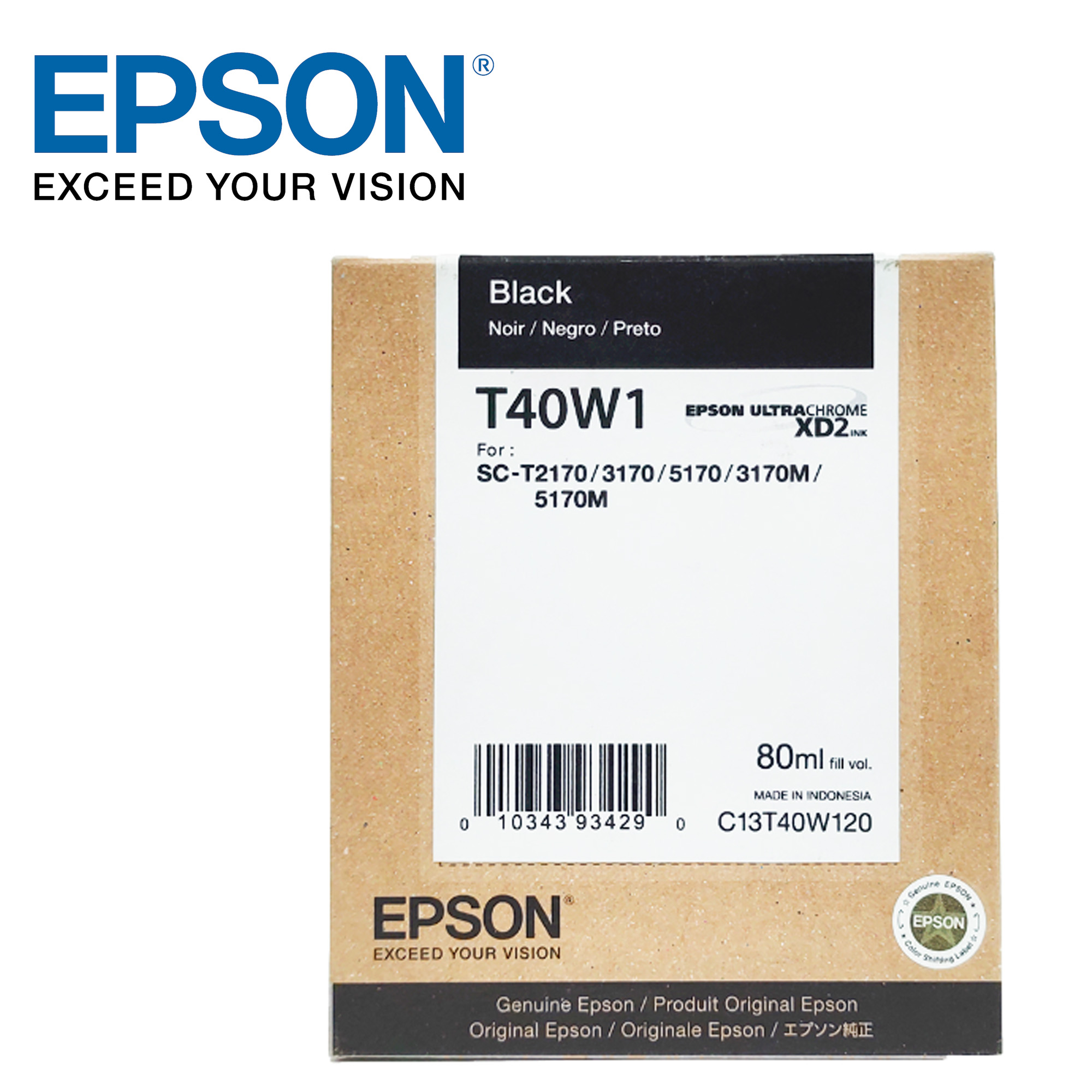 Tinta Epson T40W120 Black