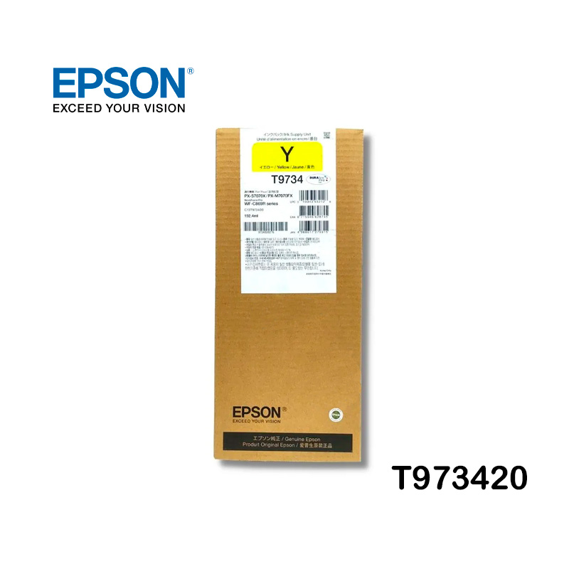 Tinta Epson T973420 original T973 Yellow WorkForce Pro WF-C869R