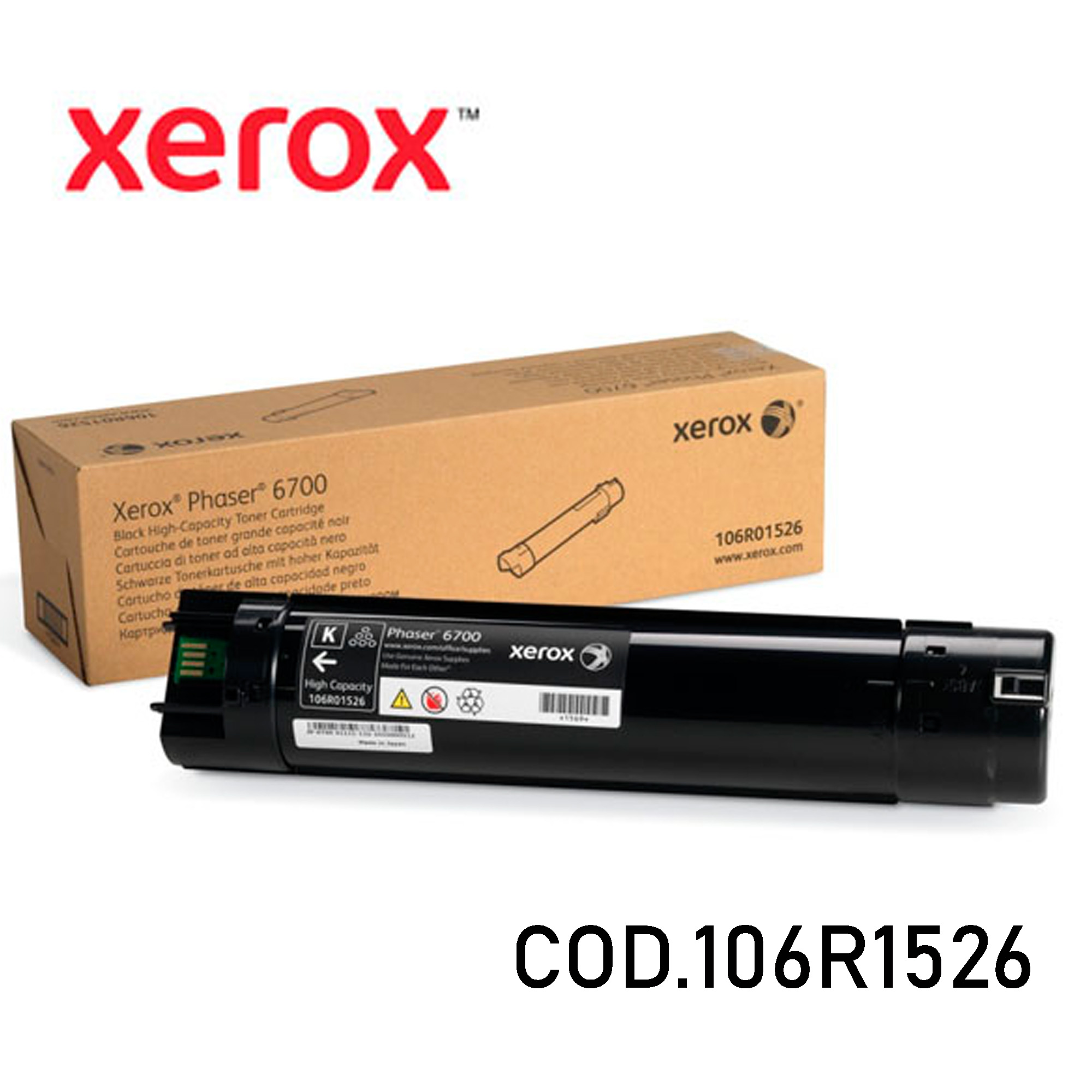 TONER XEROX 6700 NEGRO 106R01526