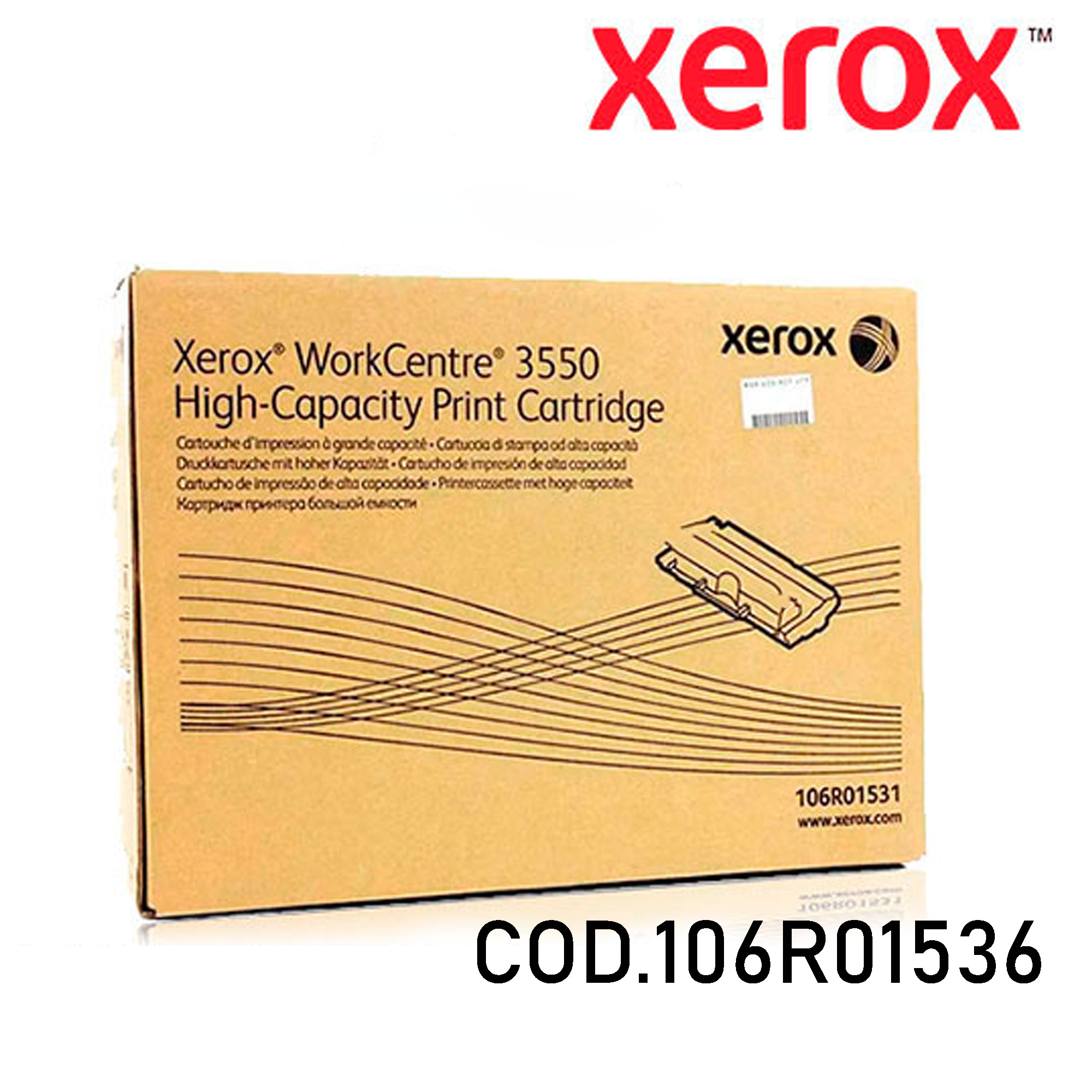 Cartucho Toner Xerox 3550 106R01531 Negro