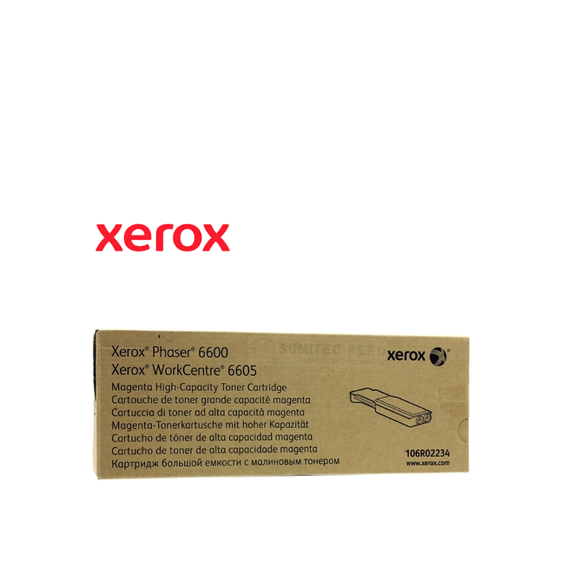 TONER XEROX 106R02234 MAGENTA PHASER 6600/WC 6605 6.000 PAGINAS