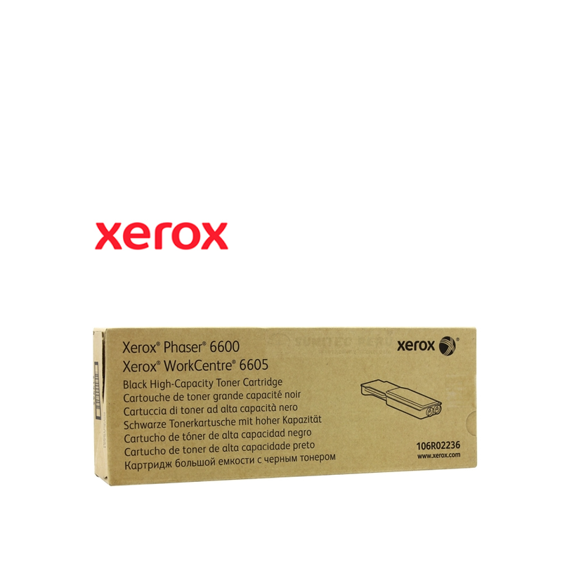 TONER XEROX 106R02236 NEGRO PHASER 6600/WC 6605 8.000 PAGINAS