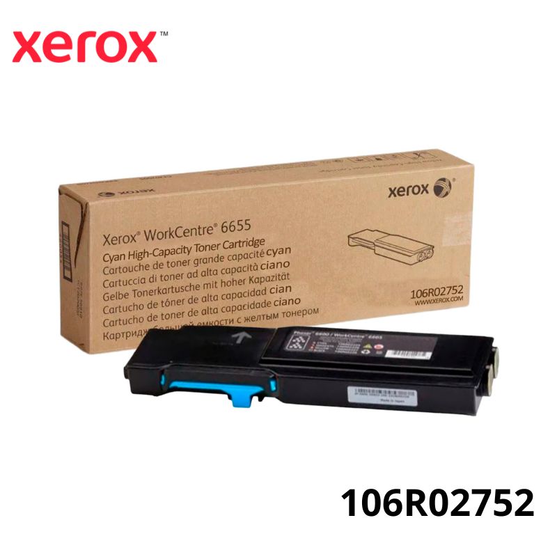 Toner Xerox 106R02752 Cyan Wc 6655