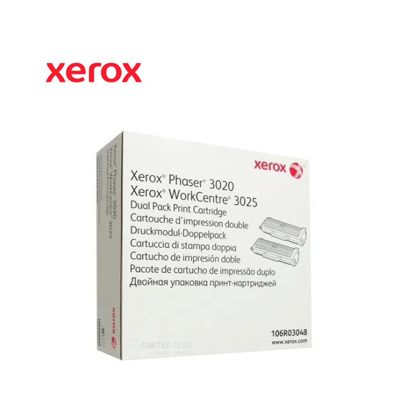 TONER XEROX 106R03048 NEGRO 3.000 PAGINAS