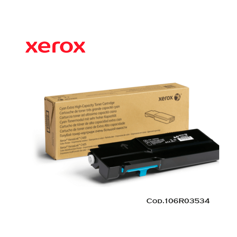 TONER XEROX 106R03534 CYAN PARA C400/C405