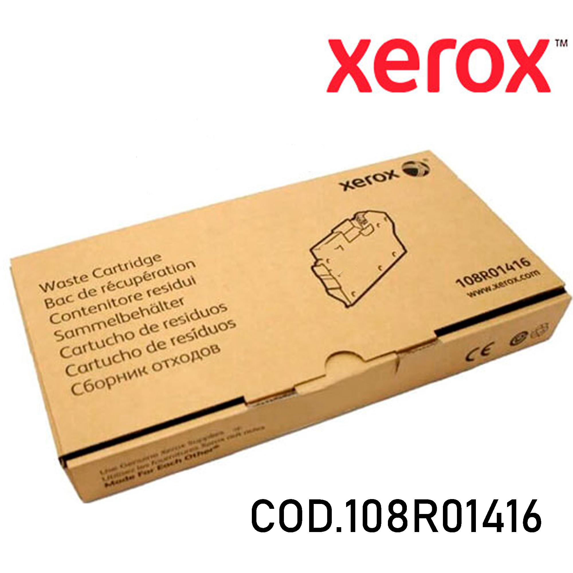 Waster cartucho Xerox 108R01416 Negro
